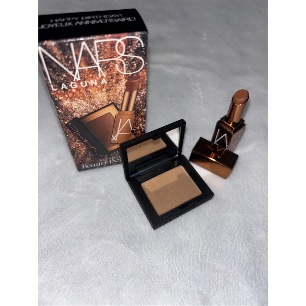 NARS Laguna Sephora Birthday Set‎ Mini Bronzing Powder + Afterglow Lip Balm